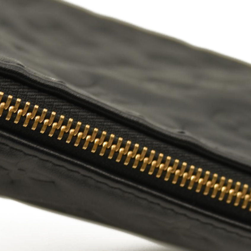 Louis Vuitton  Lambskin Embossed Monogram Coussin MM Black