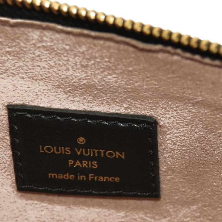 Louis Vuitton  Lambskin Embossed Monogram Coussin MM Black