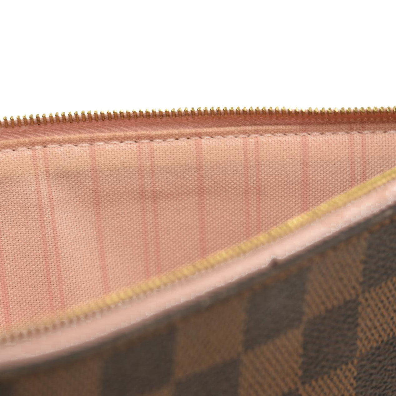 Louis Vuitton  Damier Ebene Neo Neverfull MM Rose Ballerine