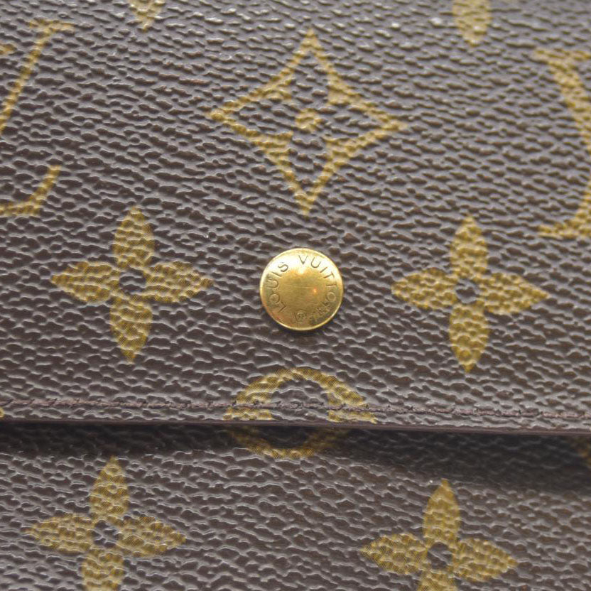 Louis Vuitton Monogram Porte Tresor International Trifold Long Wallet SD0957