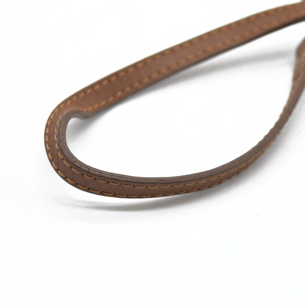 MCM Visetos Liz Shopper Tote Pouch Cognac Small