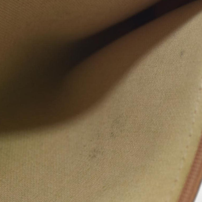 MCM Visetos Liz Shopper Tote Pouch Cognac Small