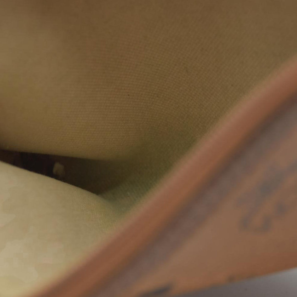 MCM Visetos Liz Shopper Tote Pouch Cognac Small