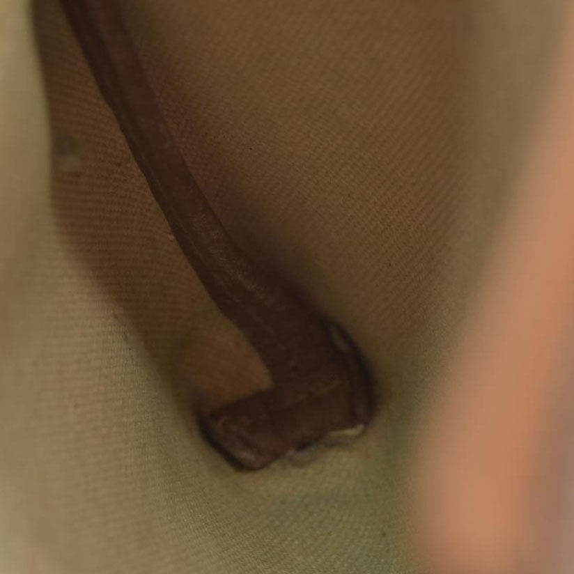 MCM Visetos Liz Shopper Tote Pouch Cognac Small