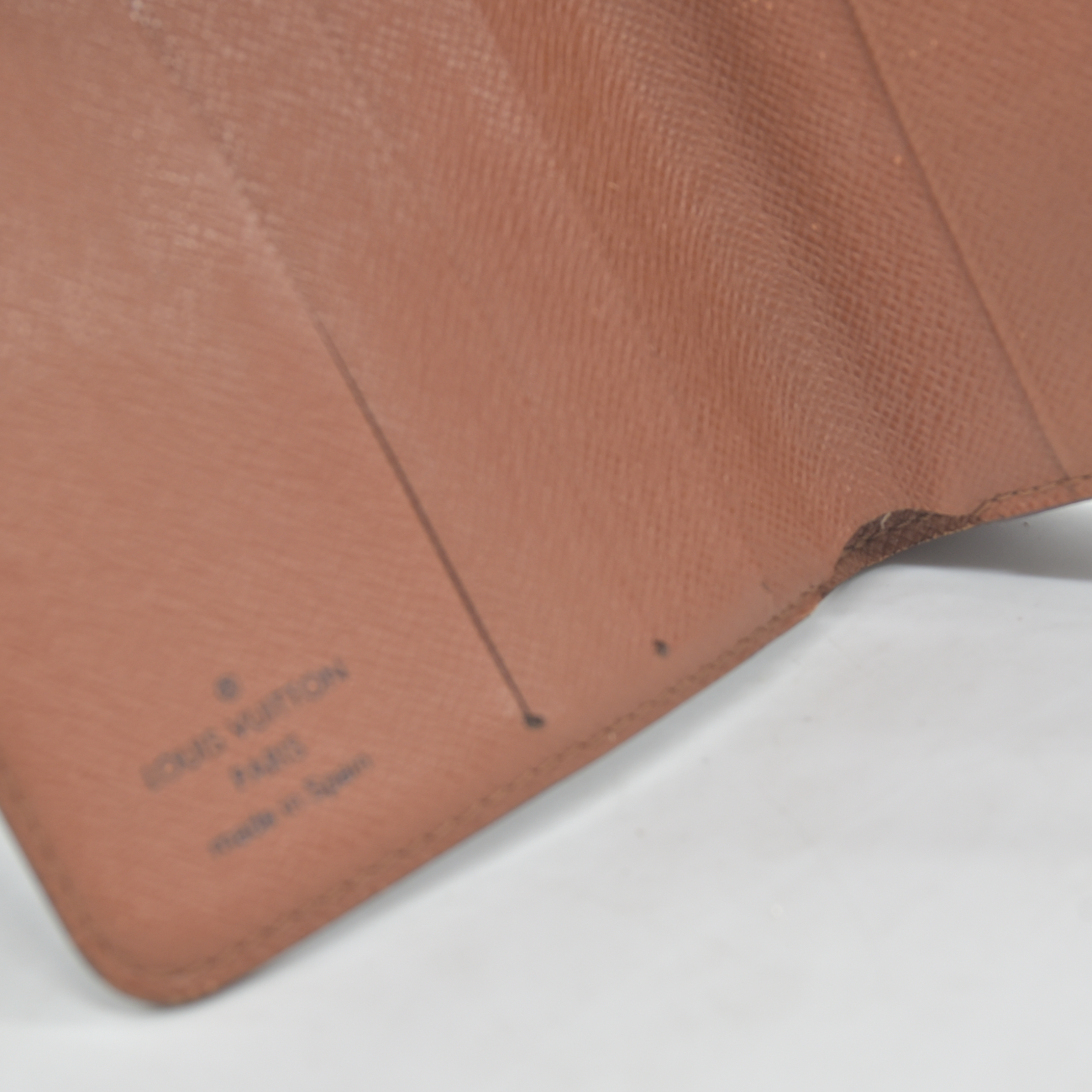 $590 1999 Louis Vuitton Monogram Compact Zippe Zipped Wallet CA0949