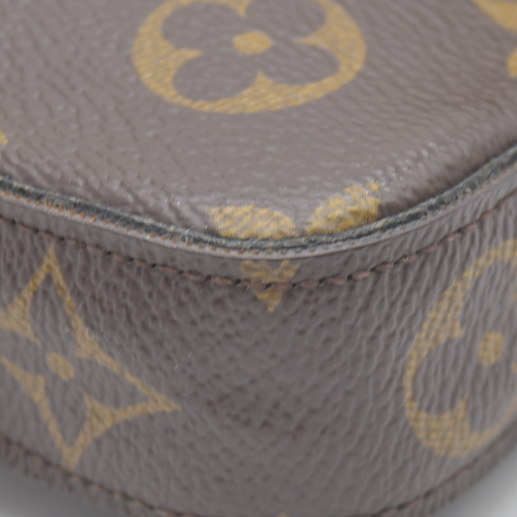 $1620 AUCTION Louis Vuitton  Monogram Pochette Felicie Chain Wallet Fuchsia MI4166