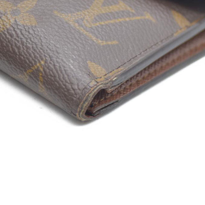 Louis Vuitton Monogram Portefeuille Victorine Trifold Wallet Brown