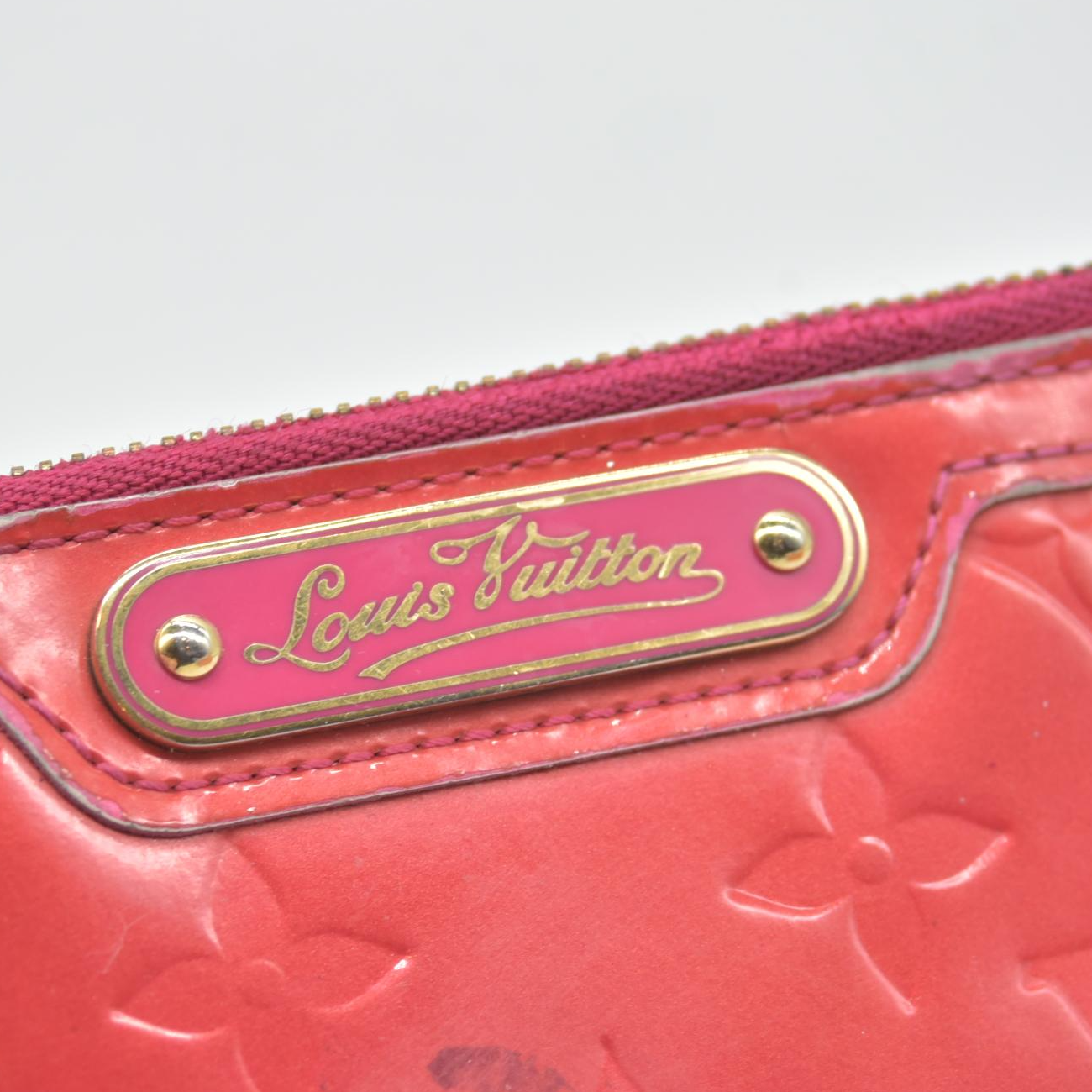 $540 2008 Louis Vuitton Monogram Vernis Pochette Cles NM Wallet Coin Purse CA5008