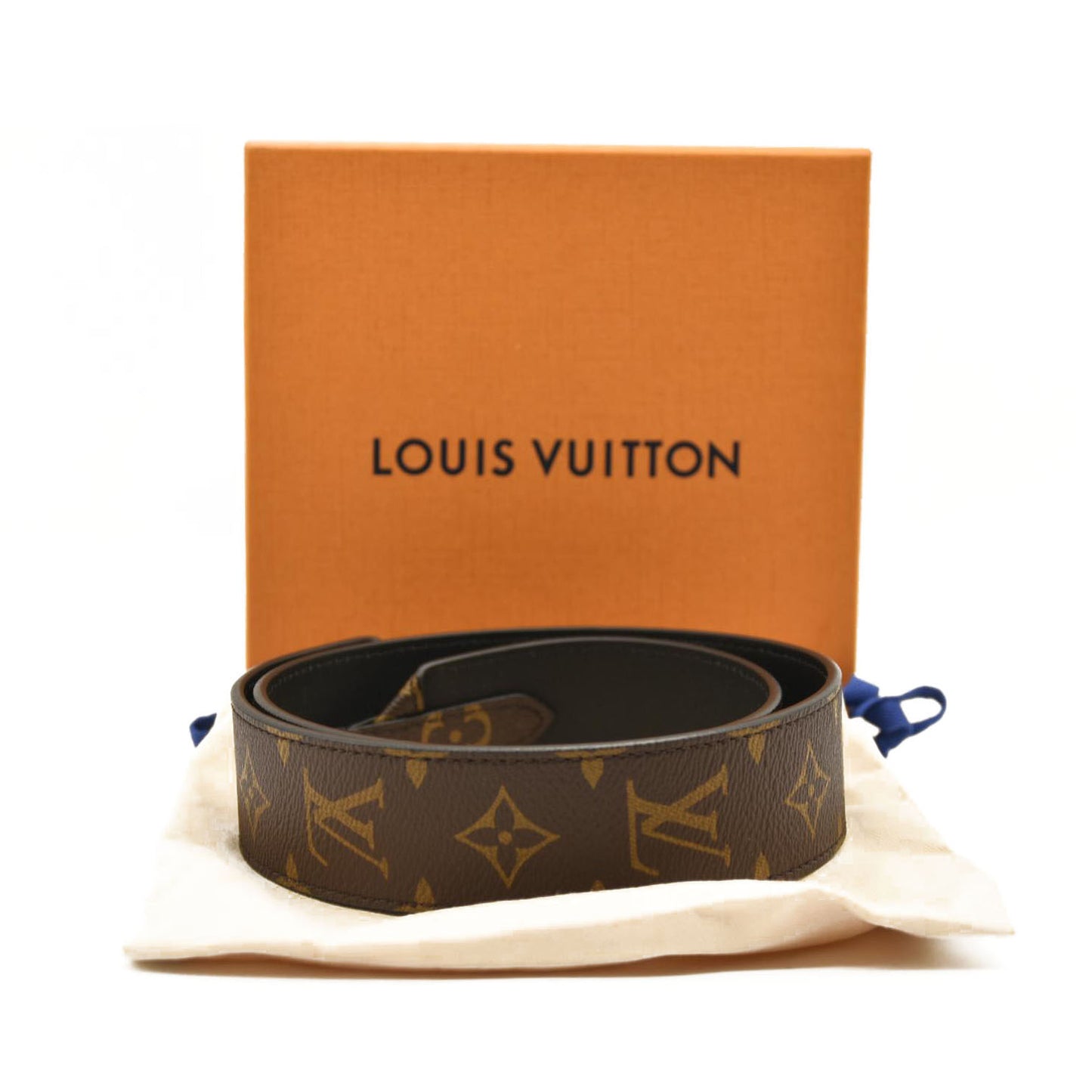 LOUIS VUITTON Monogram Bandouliere Shoulder Strap Black
