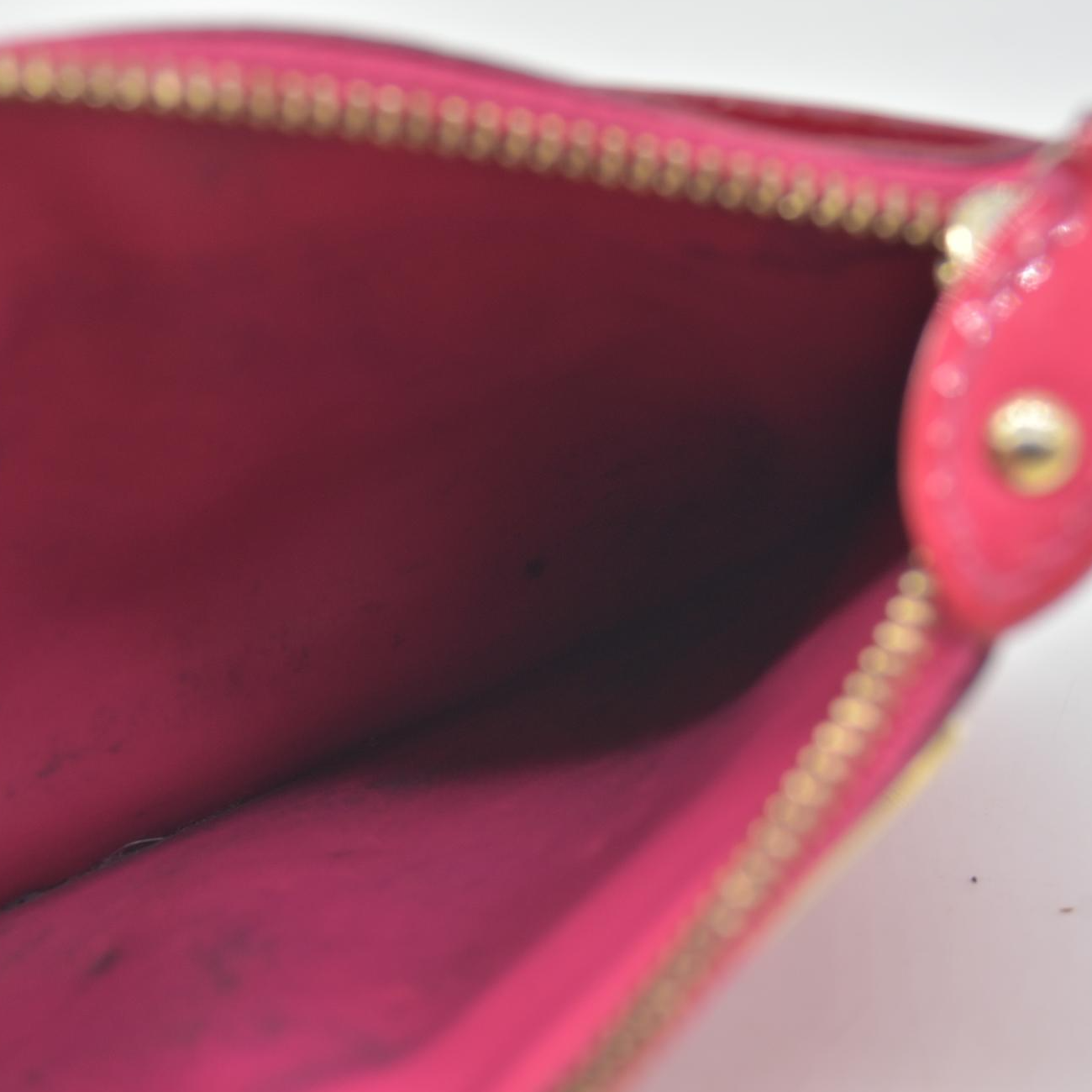 $540 2008 Louis Vuitton Monogram Vernis Pochette Cles NM Wallet Coin Purse CA5008