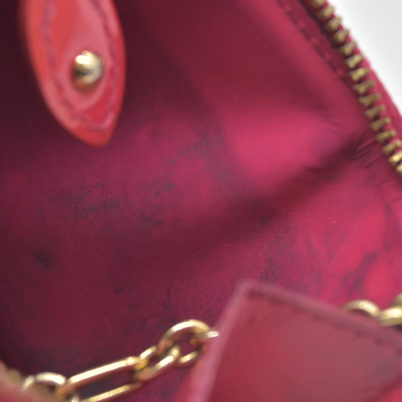 $540 2008 Louis Vuitton Monogram Vernis Pochette Cles NM Wallet Coin Purse CA5008
