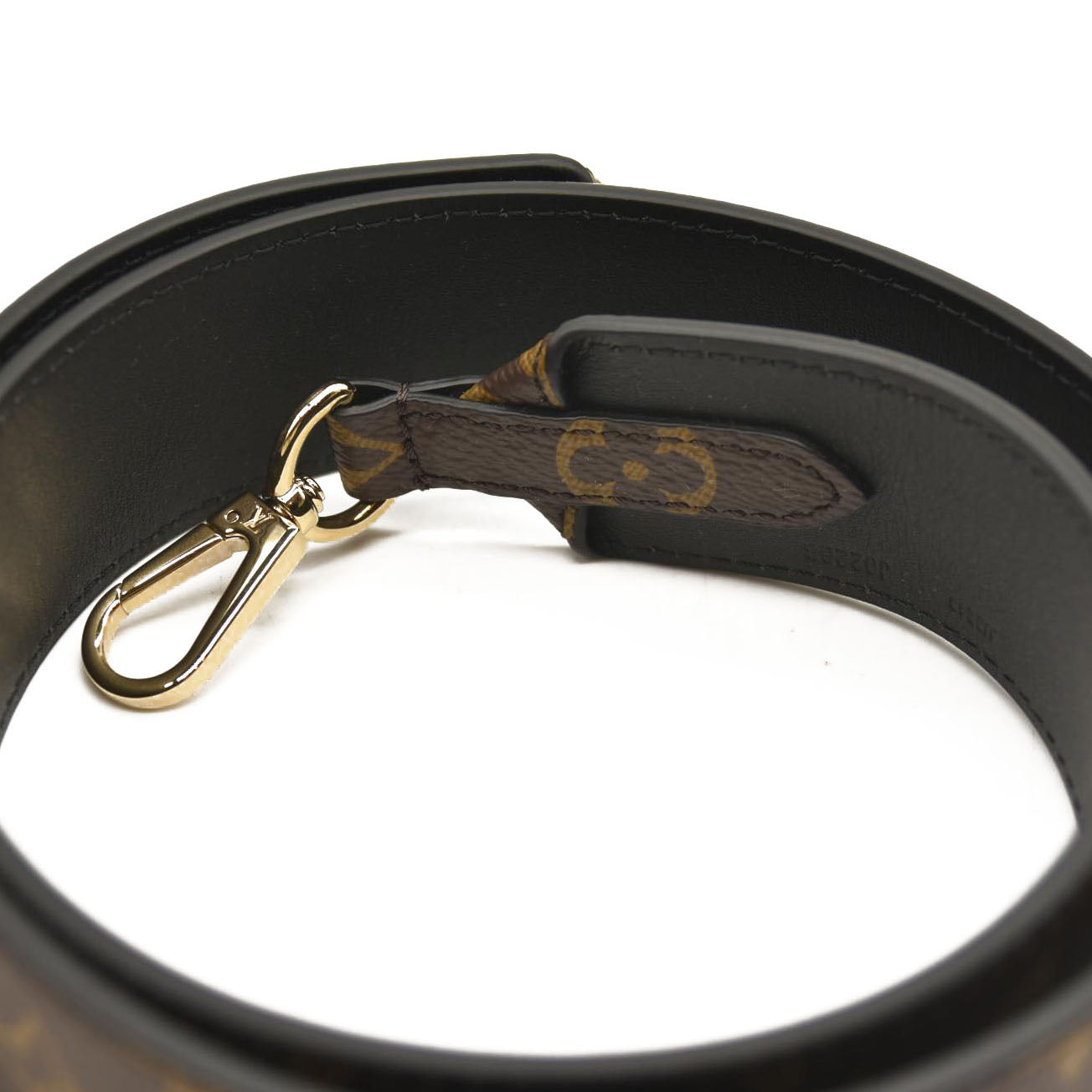 LOUIS VUITTON Monogram Bandouliere Shoulder Strap Black