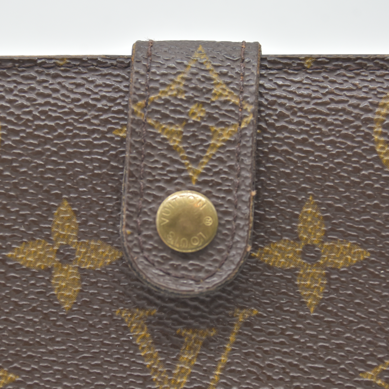 $750 2003 Louis Vuitton Monogram French Purse Wallet CA0093