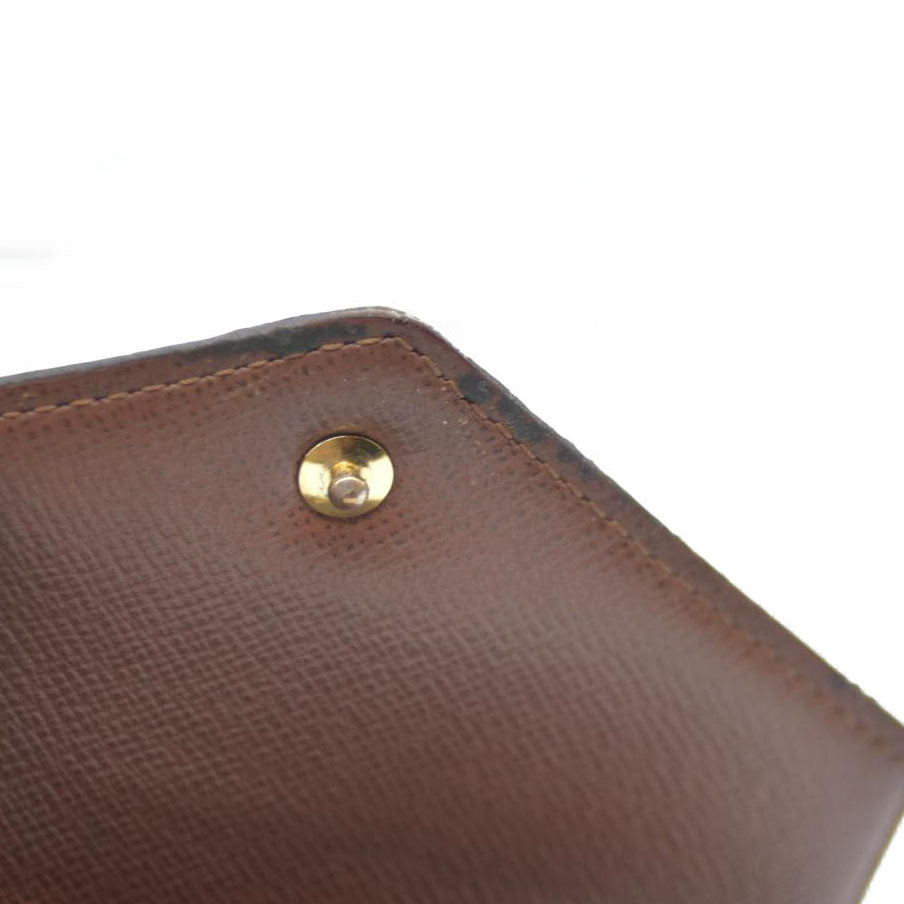 Louis Vuitton Monogram Portefeuille Victorine Trifold Wallet Brown