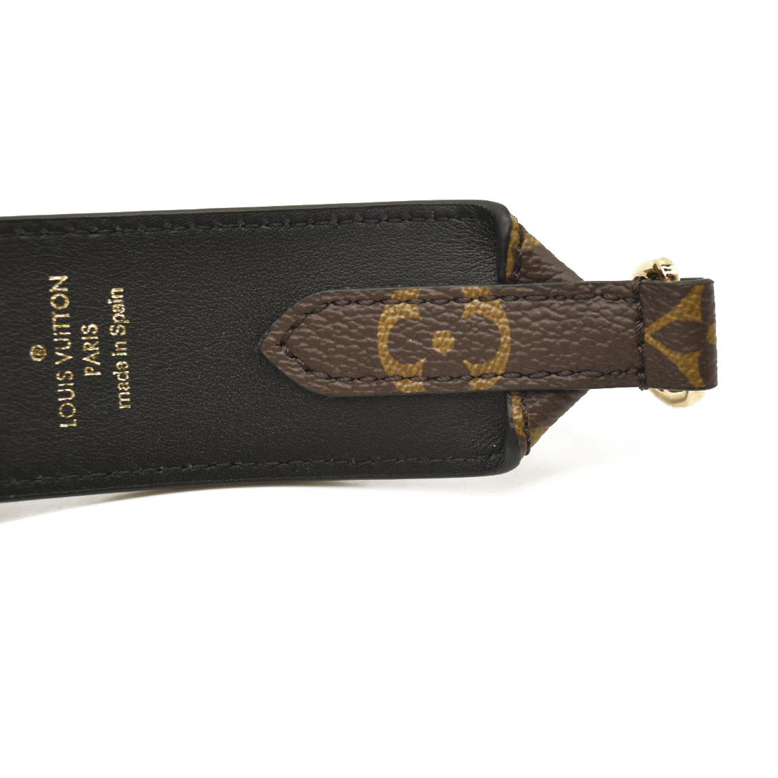 LOUIS VUITTON Monogram Bandouliere Shoulder Strap Black