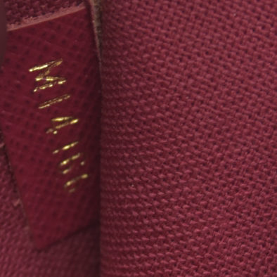 $1620 AUCTION Louis Vuitton  Monogram Pochette Felicie Chain Wallet Fuchsia MI4166