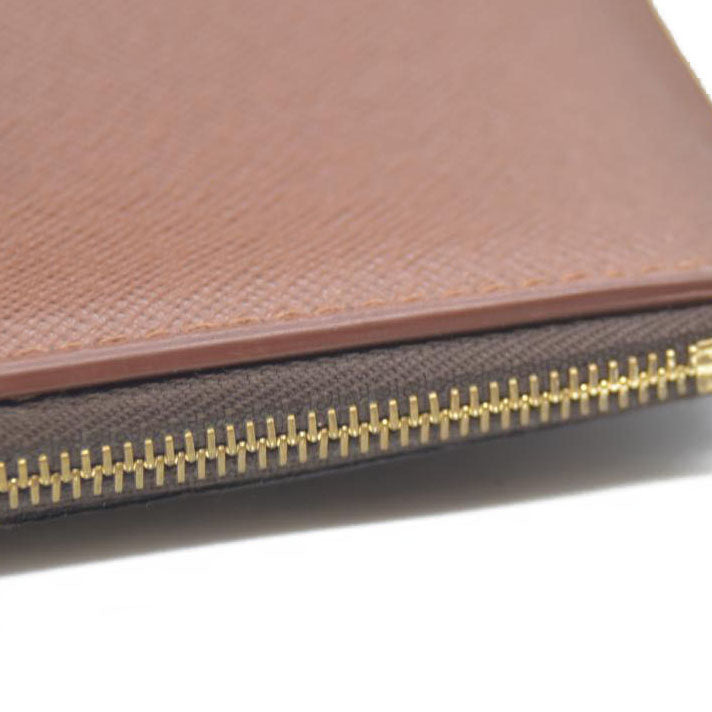 Louis Vuitton Monogram Portefeuille Victorine Trifold Wallet Brown