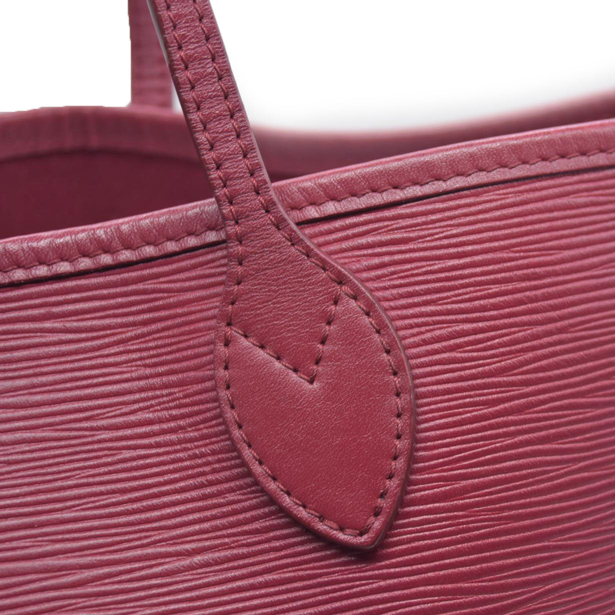 $2500 Louis Vuitton Epi Leather Neverfull MM Fuchsia SR2103
