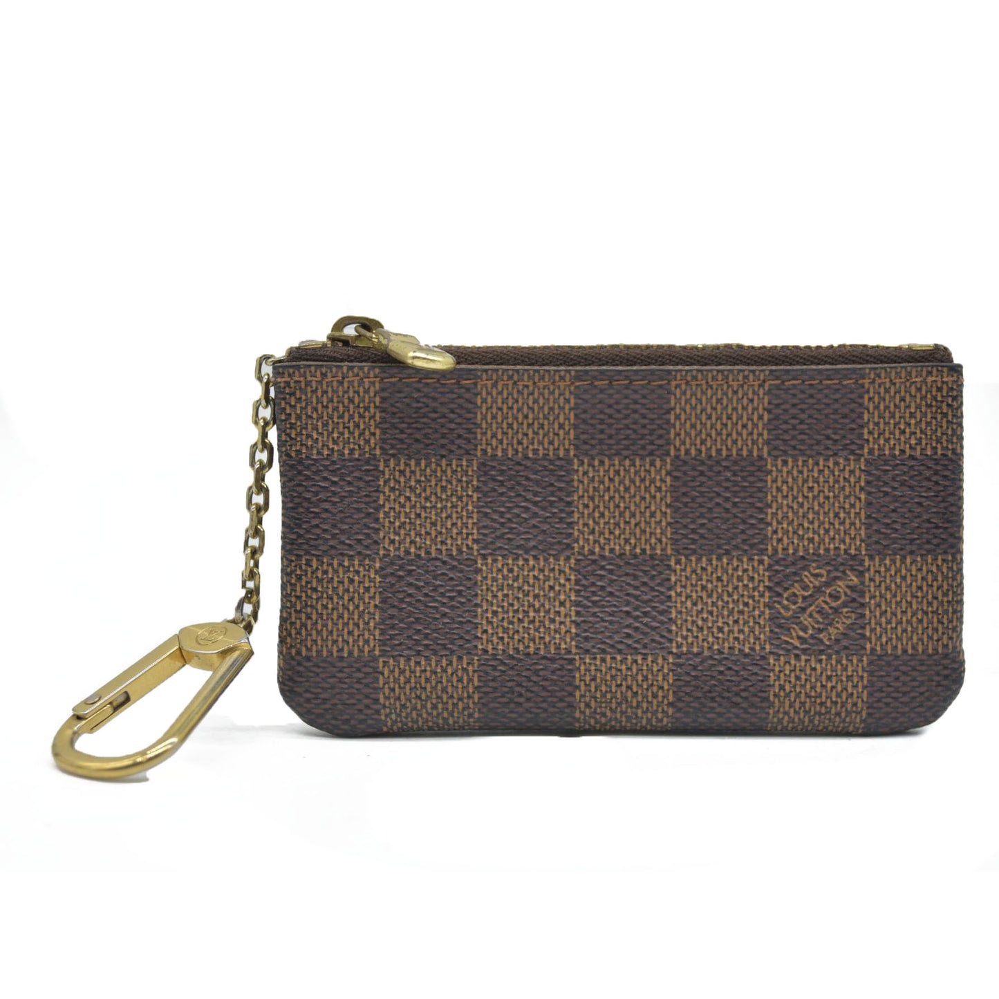 AUCTION  $345 Louis Vuitton  Damier Ebene Key Pouch