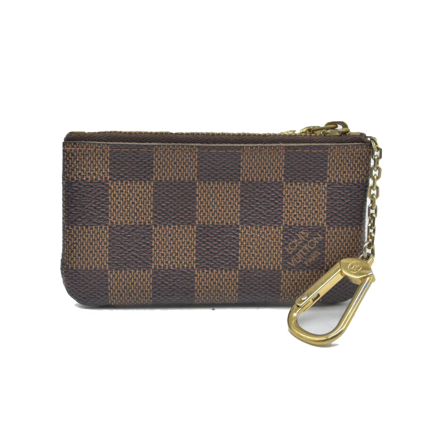 AUCTION  $345 Louis Vuitton  Damier Ebene Key Pouch