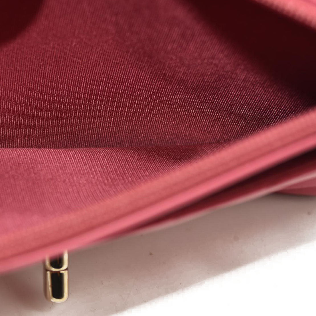 Chanel  Lambskin Chevron Quilted Trendy CC Wallet On Chain WOC Pink 28*