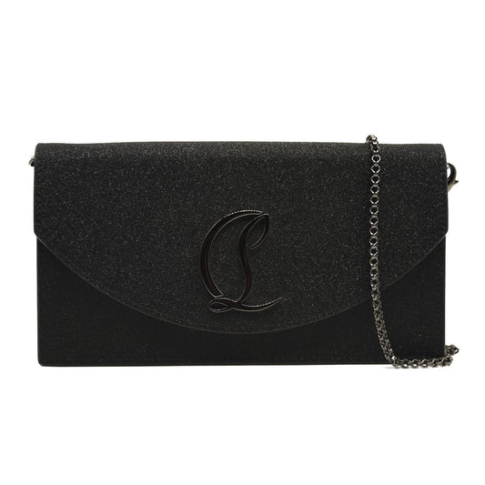 NEW Christian Louboutin Loubi54 Glitter Leather Clutch