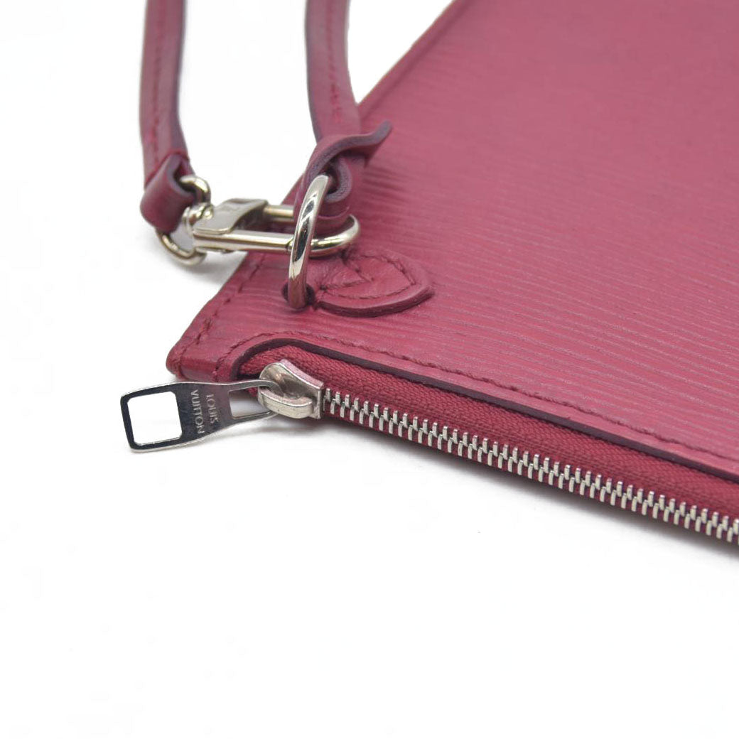 Louis Vuitton Epi Leather Neverfull MM Pochette Fuchsia SR2103