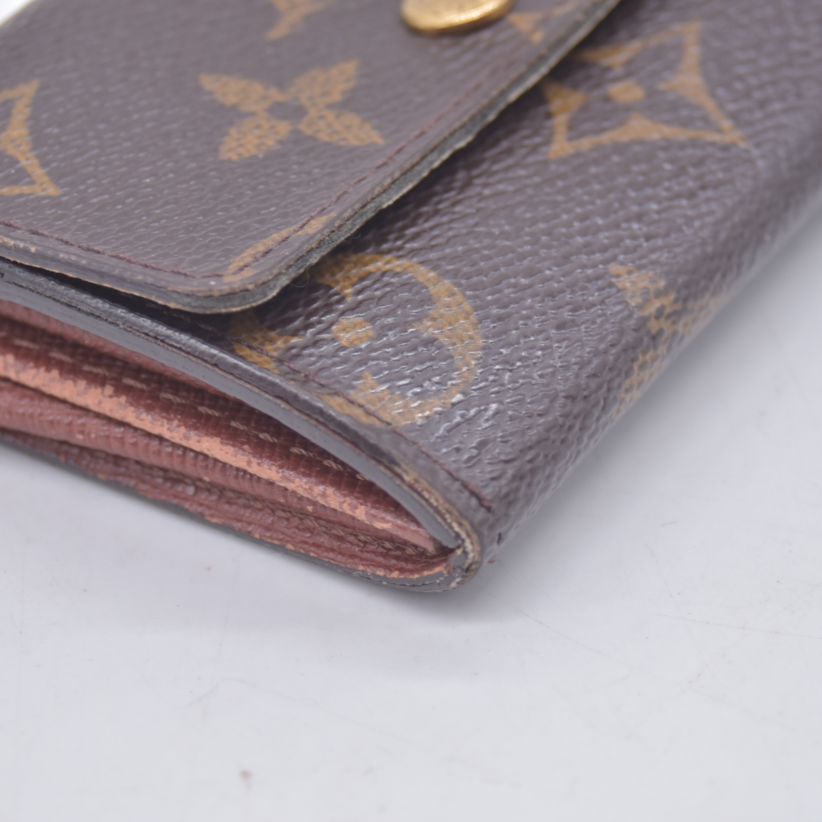 $440 2000 Louis Vuitton Porte Monnaie Coin Purse Wallet MI1010
