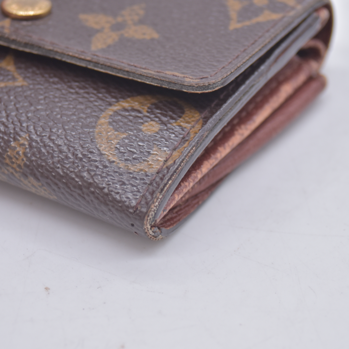 $440 2000 Louis Vuitton Porte Monnaie Coin Purse Wallet MI1010