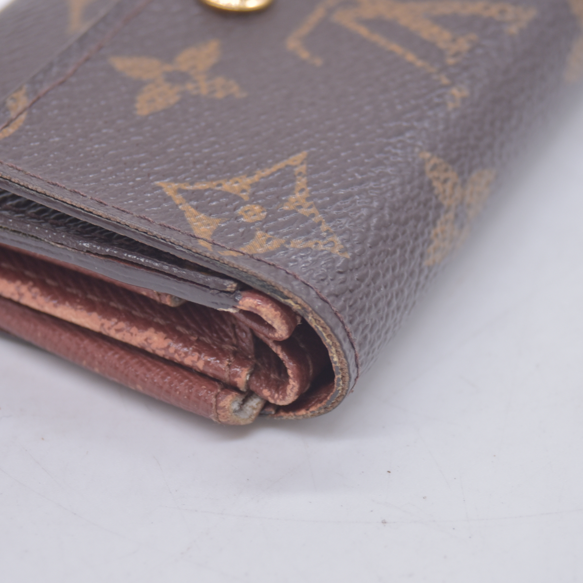 $440 2000 Louis Vuitton Porte Monnaie Coin Purse Wallet MI1010