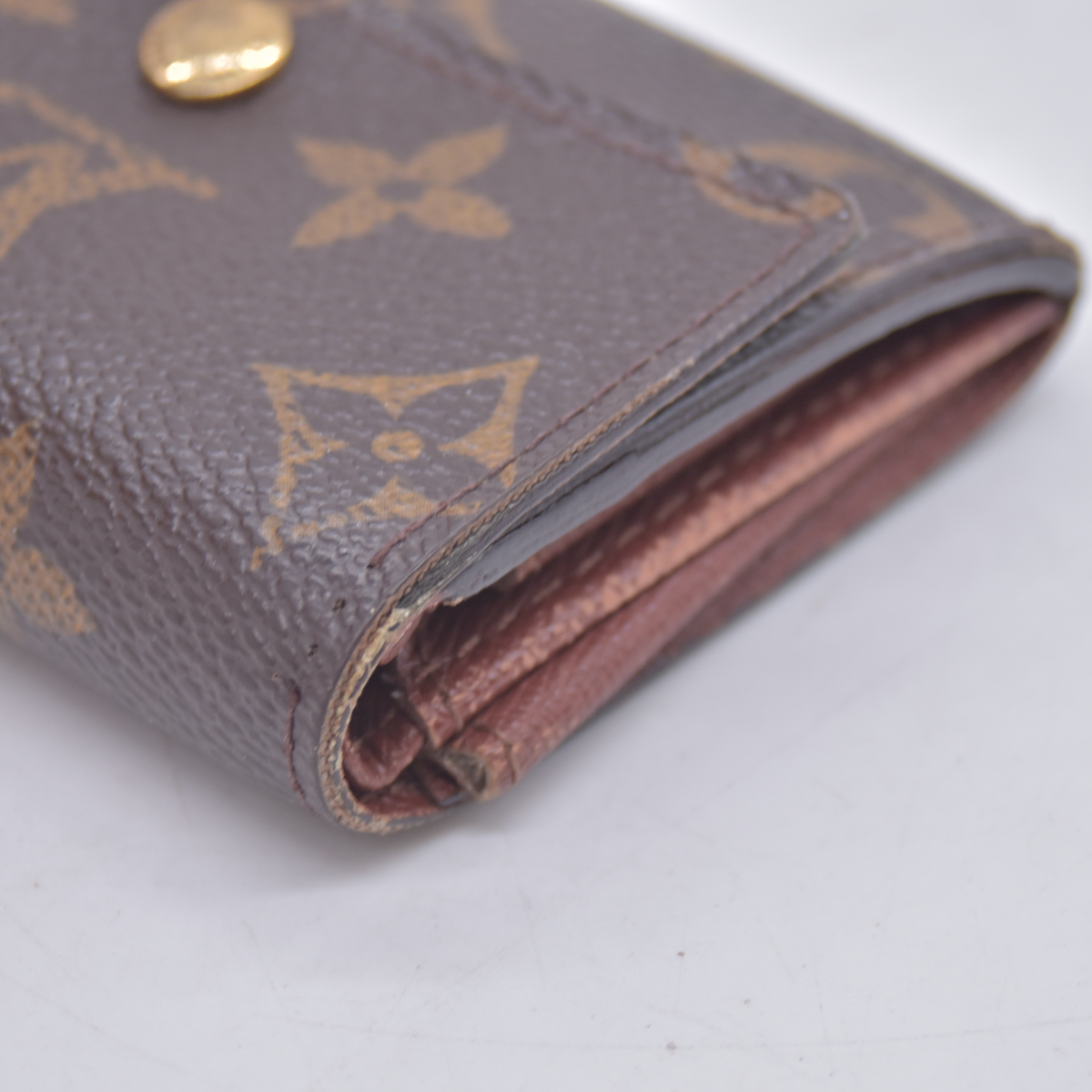 $440 2000 Louis Vuitton Porte Monnaie Coin Purse Wallet MI1010