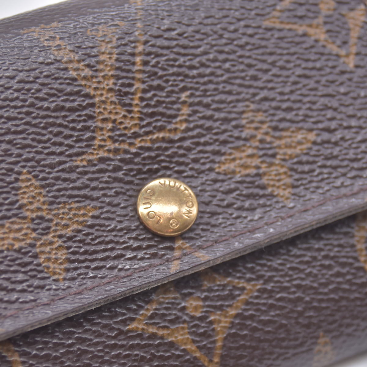$440 2000 Louis Vuitton Porte Monnaie Coin Purse Wallet MI1010