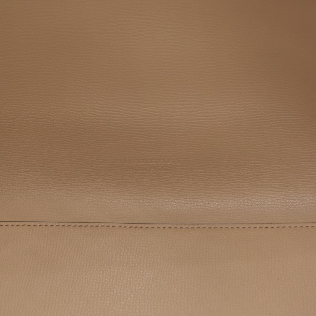 $995 Burberry Grainy Calfskin Haymarket Check Medium Reversible Tote