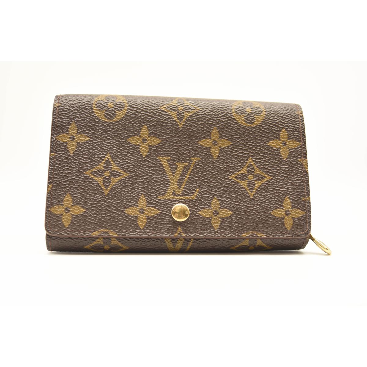 Louis Vuitton Monogram Porte-Monnaie Tresor Wallet 0916