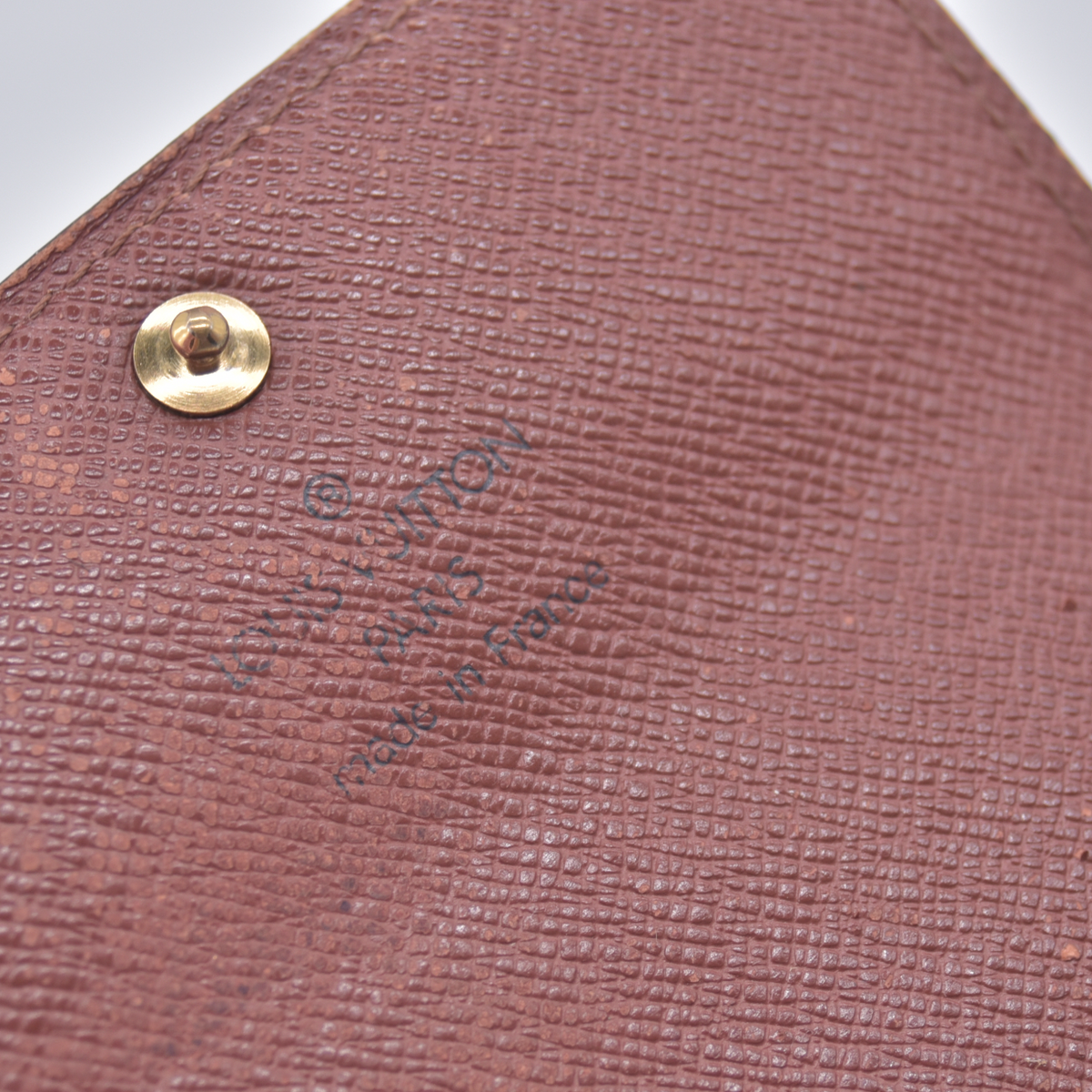 $440 2000 Louis Vuitton Porte Monnaie Coin Purse Wallet MI1010