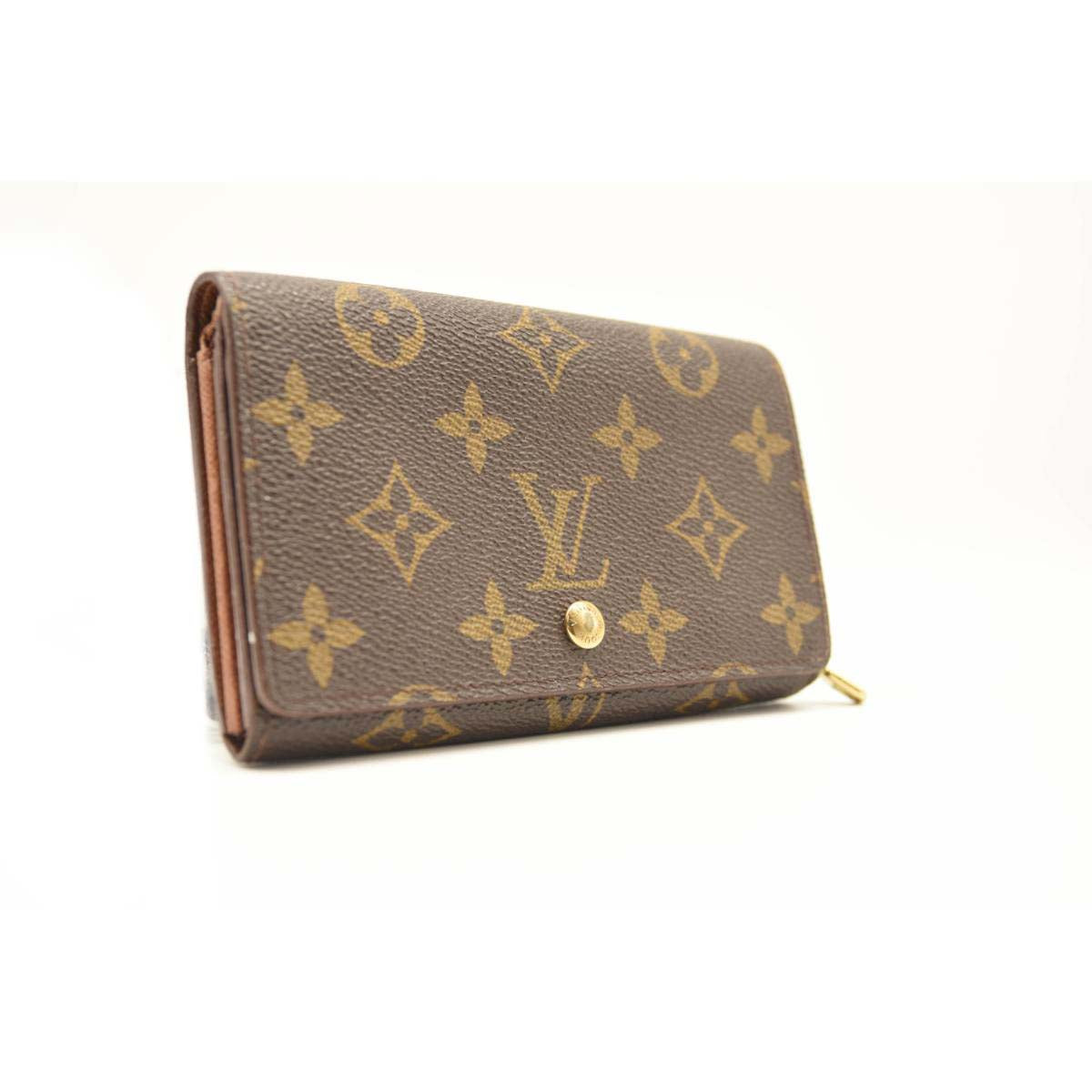 Louis Vuitton Monogram Porte-Monnaie Tresor Wallet 0916