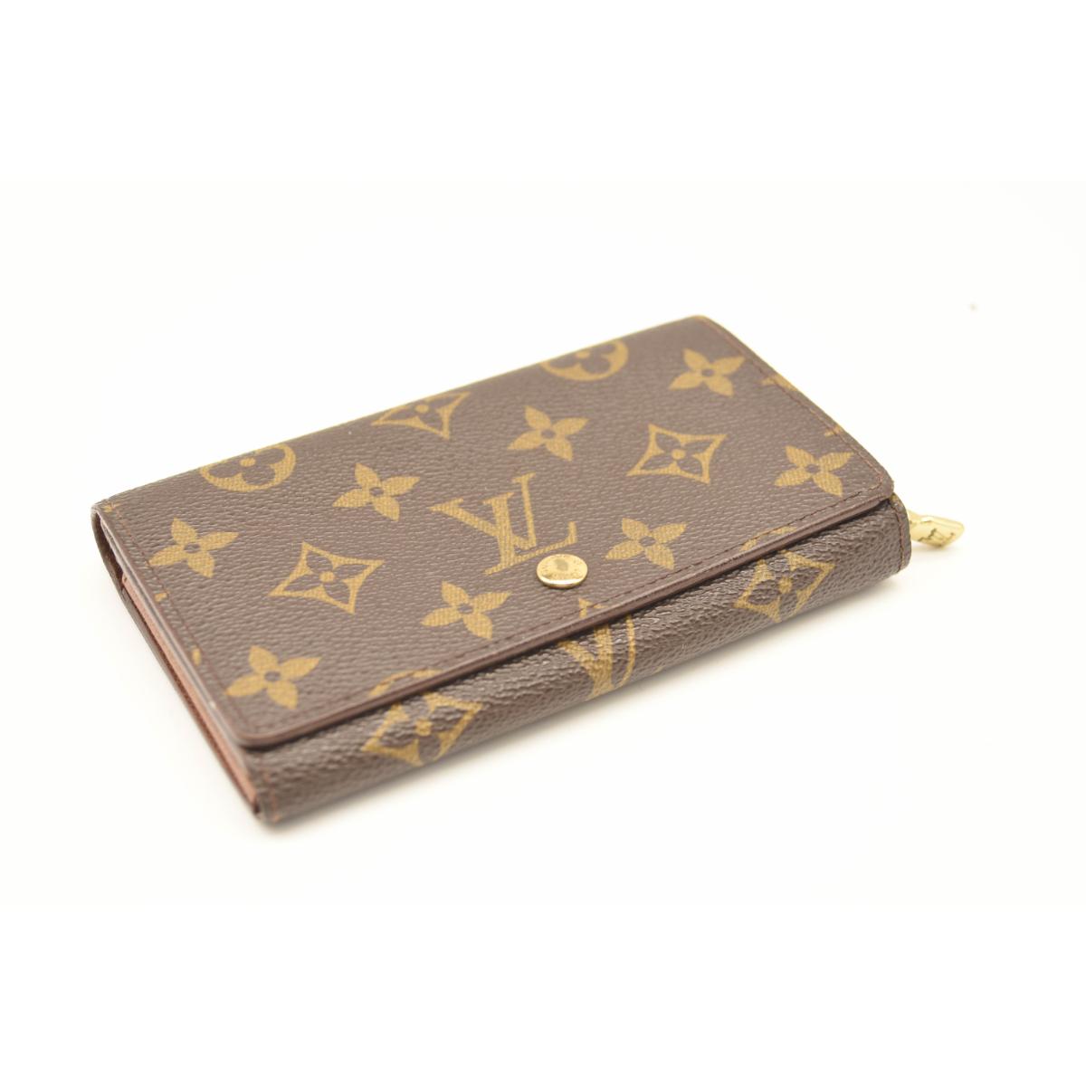 Louis Vuitton Monogram Porte-Monnaie Tresor Wallet 0916