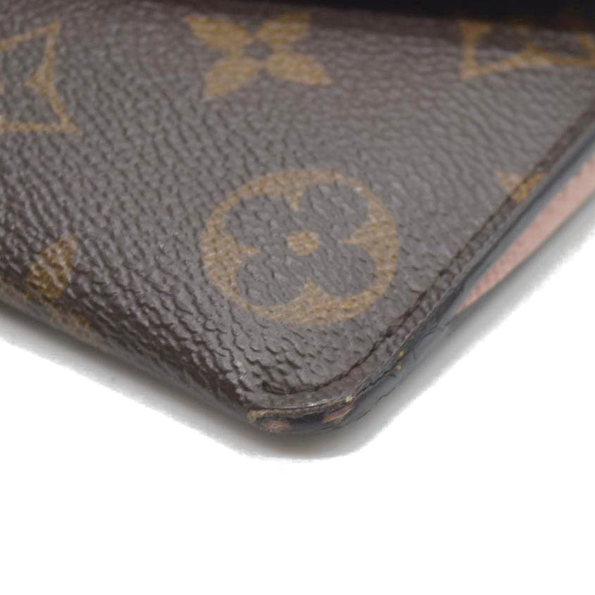 Louis Vuitton  Monogram Jeanne Wallet Rose Ballerine