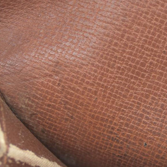 Louis Vuitton Monogram Porte Monnaie Plat Coin Purse Wallet Brown