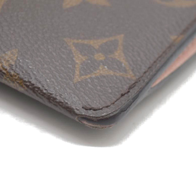 Louis Vuitton  Monogram Jeanne Wallet Rose Ballerine
