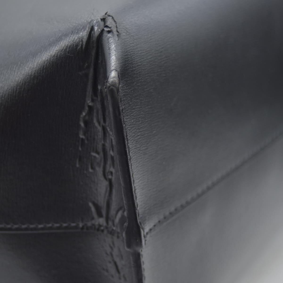 $1600 2018 Saint Laurent Vintage Calfskin Perforated East West Shopping Tote Black