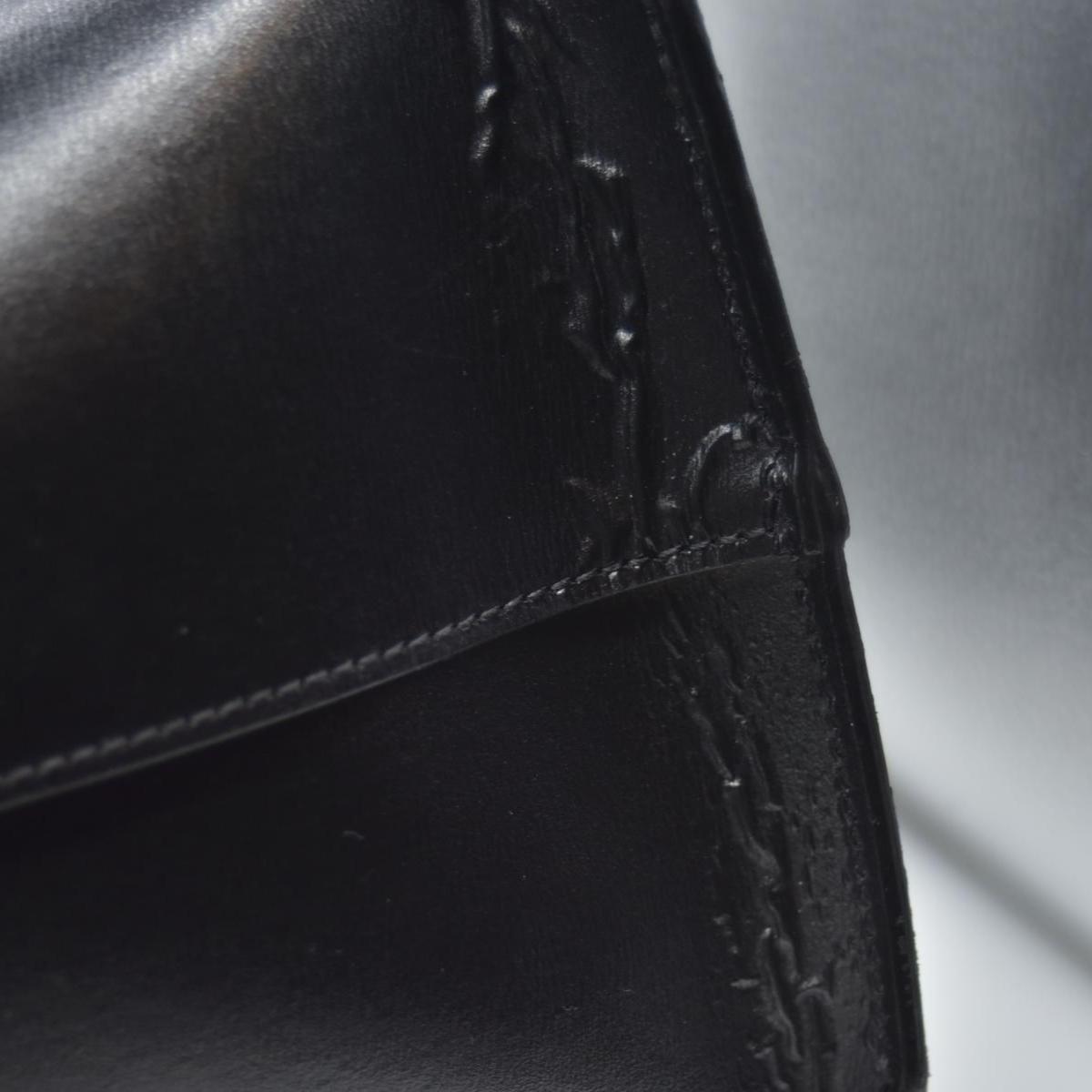 $1600 2018 Saint Laurent Vintage Calfskin Perforated East West Shopping Tote Black