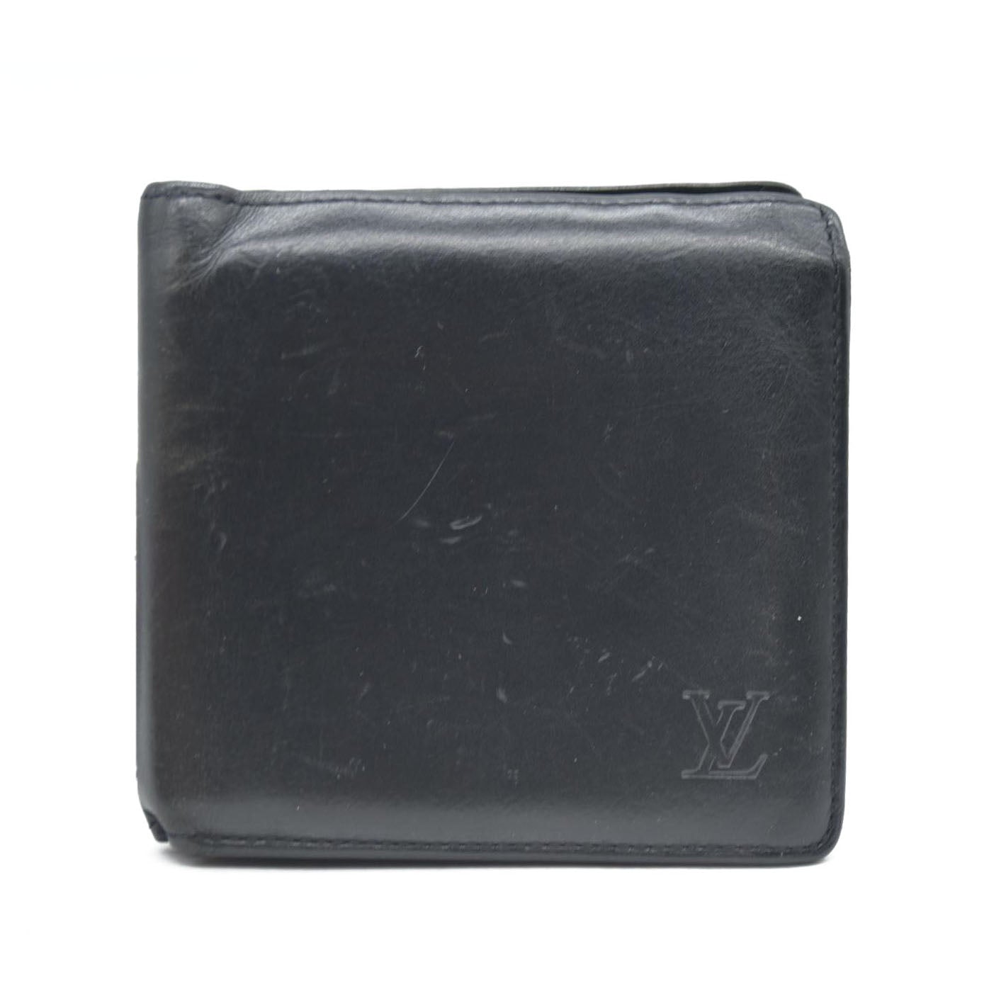 Louis Vuitton Nomad Portefeiulle Marco Bifold Wallet Black AR0096