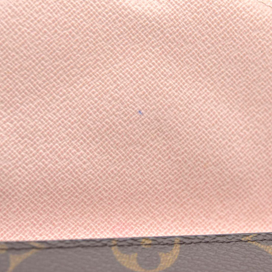 Louis Vuitton  Monogram Jeanne Wallet Rose Ballerine