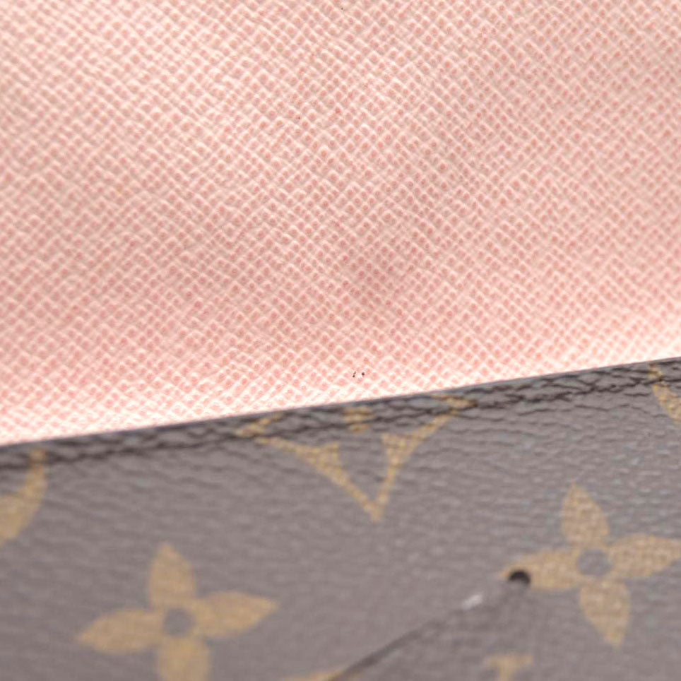 Louis Vuitton  Monogram Jeanne Wallet Rose Ballerine