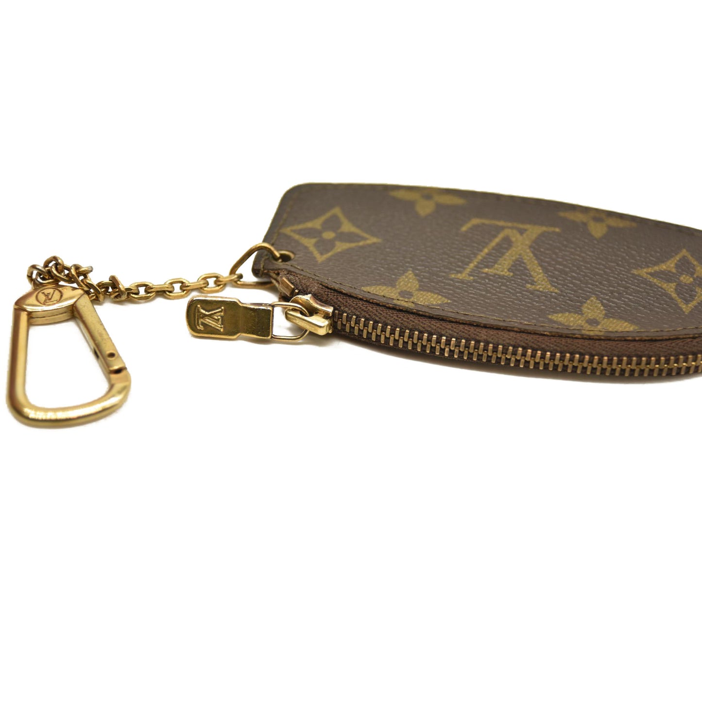 Louis Vuitton Monogram Etui Crepier Coin Purse Wallet Brown 8092AN