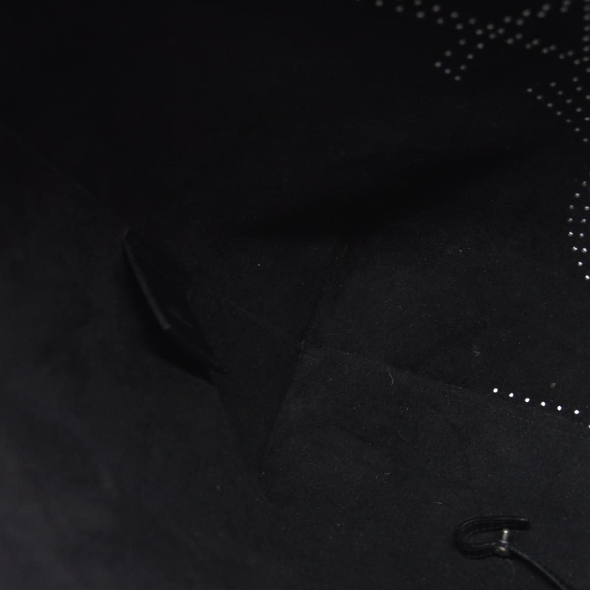 $1600 2018 Saint Laurent Vintage Calfskin Perforated East West Shopping Tote Black