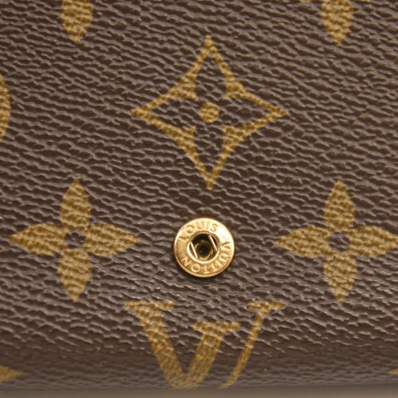 Louis Vuitton Monogram Porte-Monnaie Tresor Wallet 0916