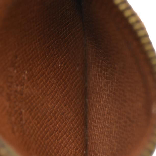 Louis Vuitton Monogram Etui Crepier Coin Purse Wallet Brown 8092AN