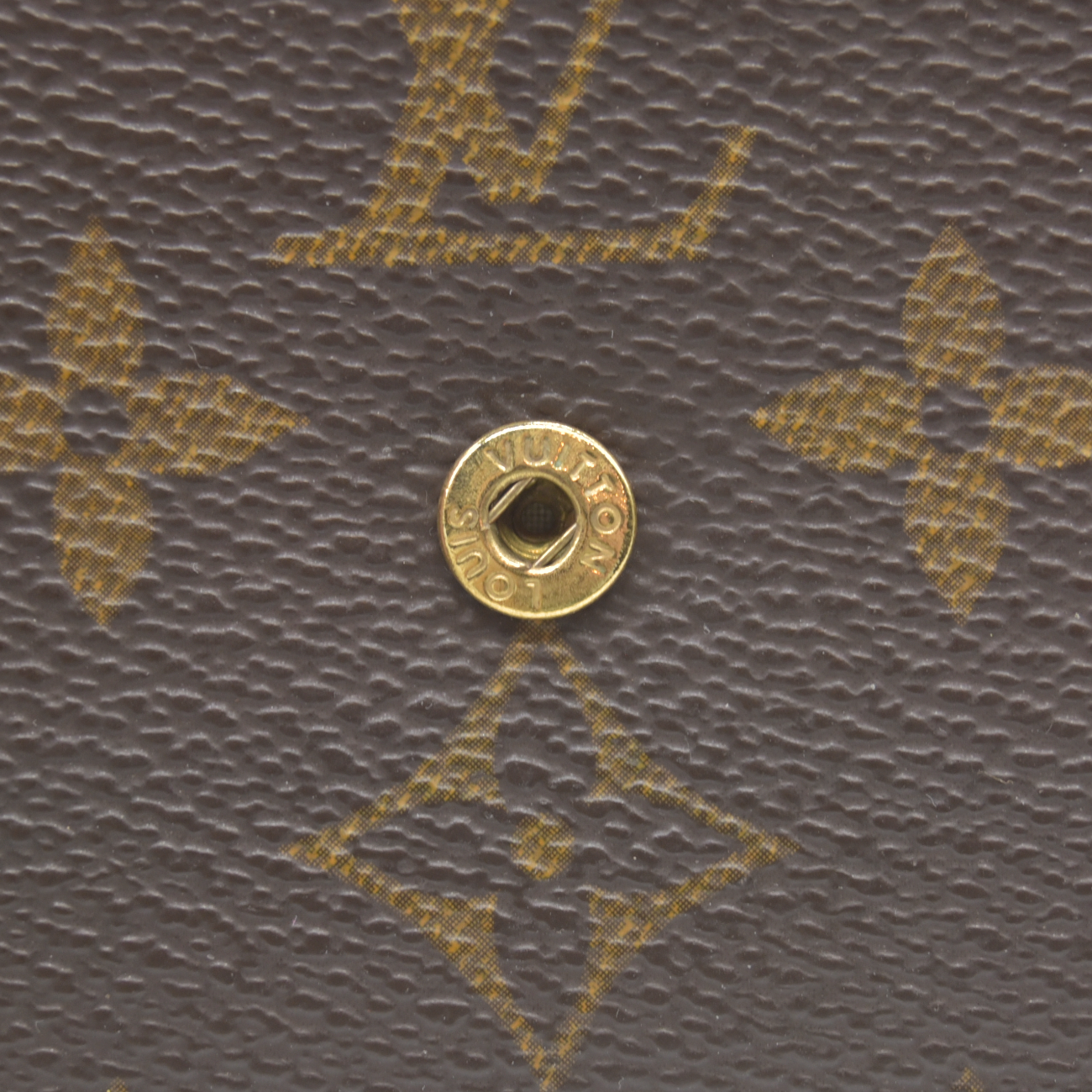$450 1999 Louis Vuitton Monogram Porte-Monnaie Plat Coin Purse MI1919